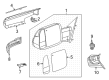 2023 Ram 1500 Car Mirror Diagram - 68610302AA