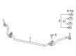 2022 Ram ProMaster 2500 Sway Bar Kit Diagram - 68509178AA