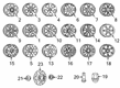 2012 Ram 1500 Lug Nuts Diagram - 6509422AA