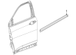 2024 Dodge Hornet Door Moldings Diagram - 68607085AA