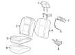 Ram 2500 Seat Cover Diagram - 6XH41BD3AA