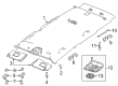 Jeep Sun Visor Diagram - 7ES93MS7AA