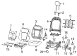 Jeep Compass Seat Cushion Diagram - 68448057AB
