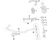 Ram 1500 Classic Sway Bar Link Diagram - 5170290AE