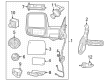 2023 Ram 3500 Car Mirror Diagram - 68526281AD