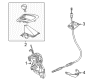 Ram ProMaster 3500 Automatic Transmission Shift Levers Diagram - 68534239AE