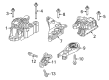 Jeep Compass Transmission Mount Diagram - 68467905AB