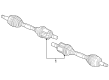 2024 Dodge Hornet Axle Shaft Diagram - 68625465AA
