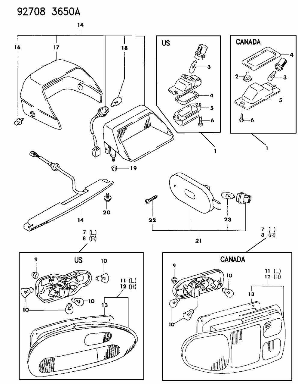 Mopar MB929490 Lens & Housing Gasket, Rear