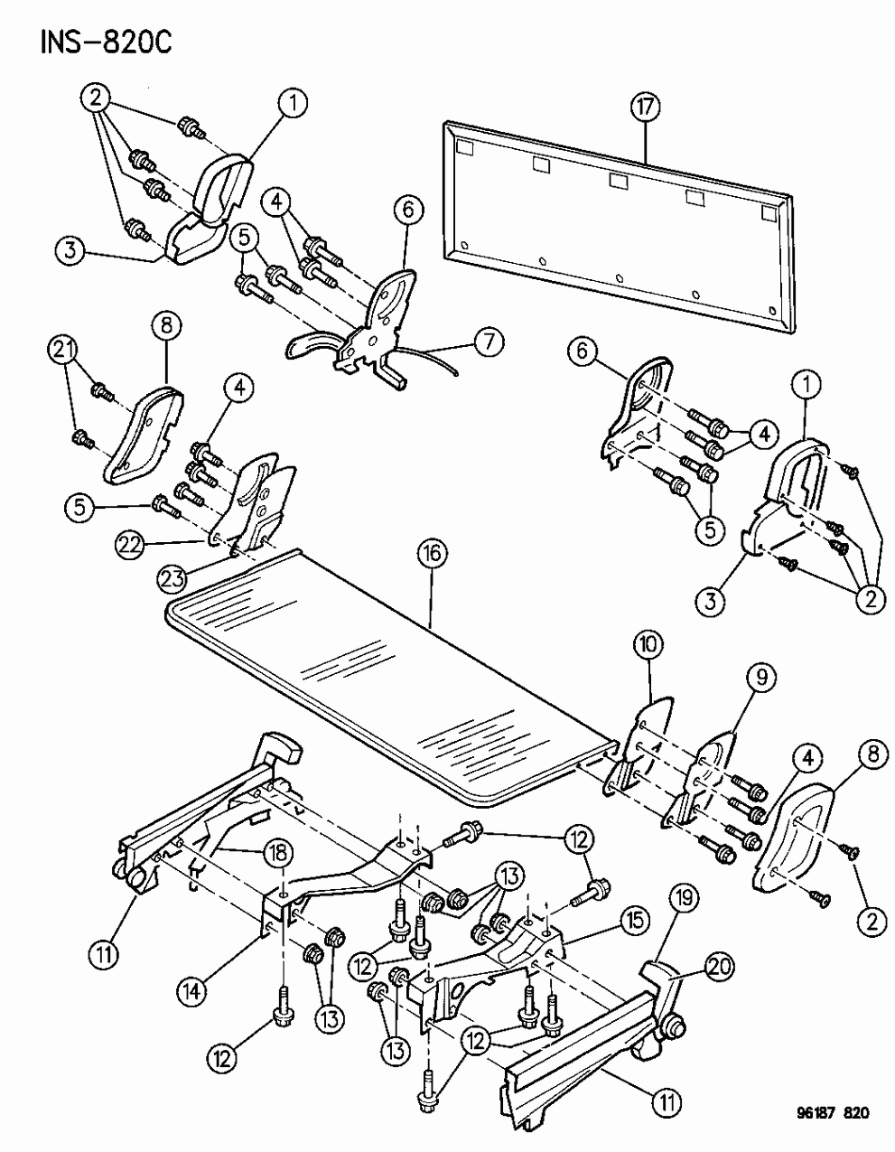 Mopar 4797236 Recliner, 3 Passenger, Right