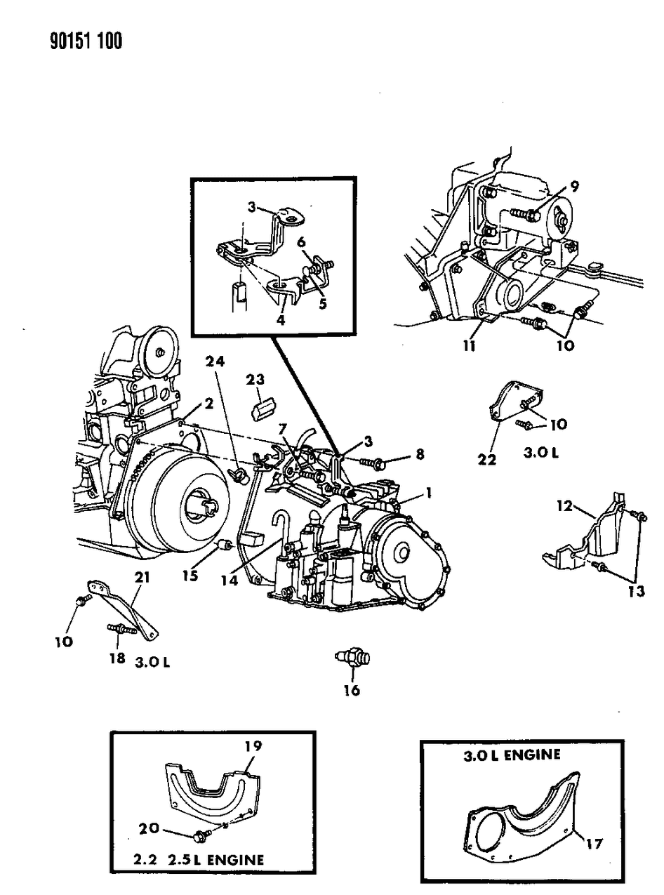 Mopar R4773067AA Transaxle Assembly, 3 Speed Automatic, 31Th
