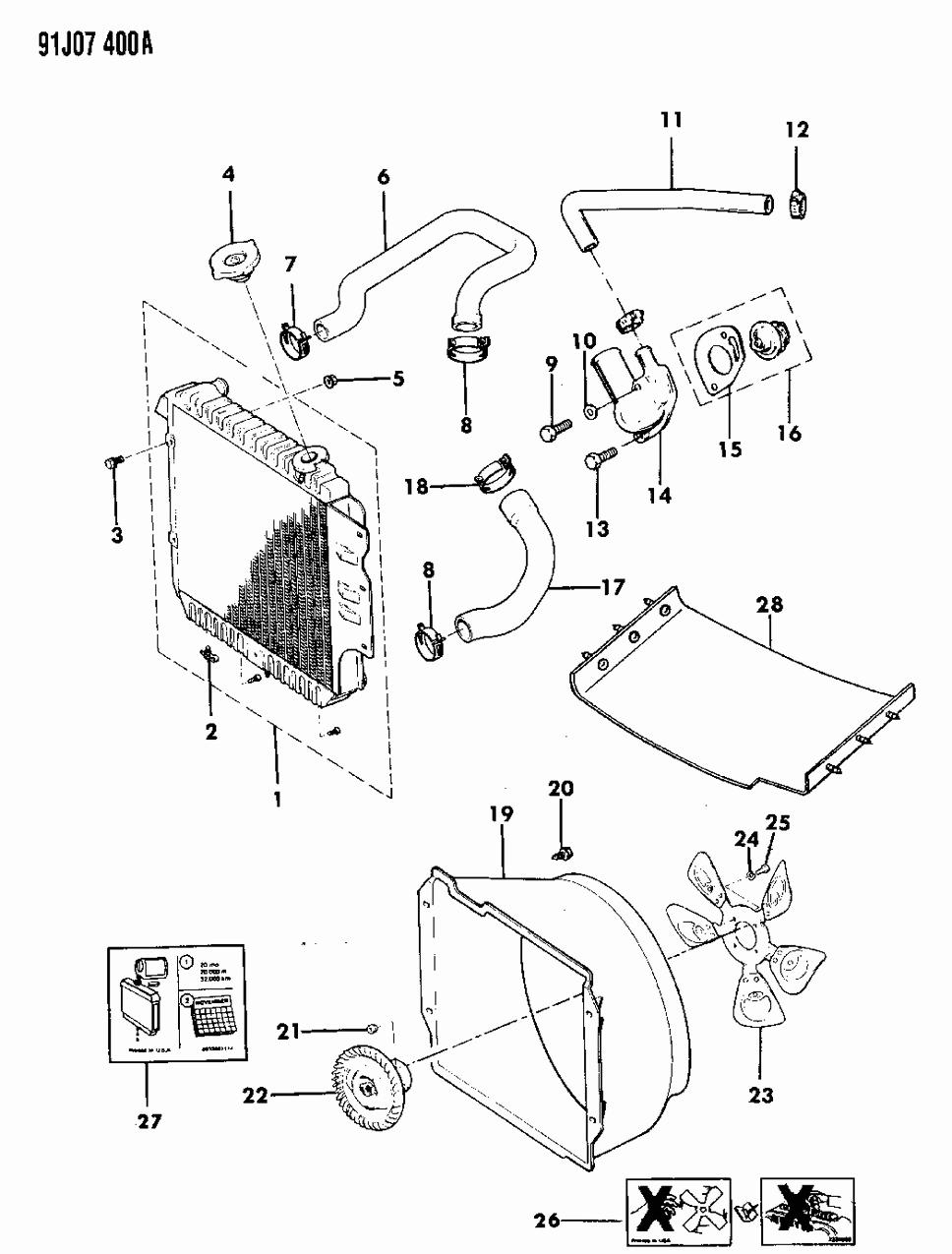 Mopar 56004710 Hose And Sleeve, Thermostat To Core