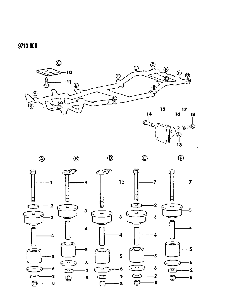 Mopar MB250693 Bolt, Mounting