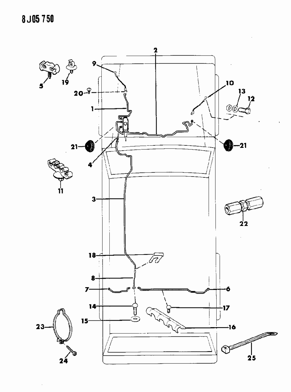 Mopar 52000168 Line, Brake