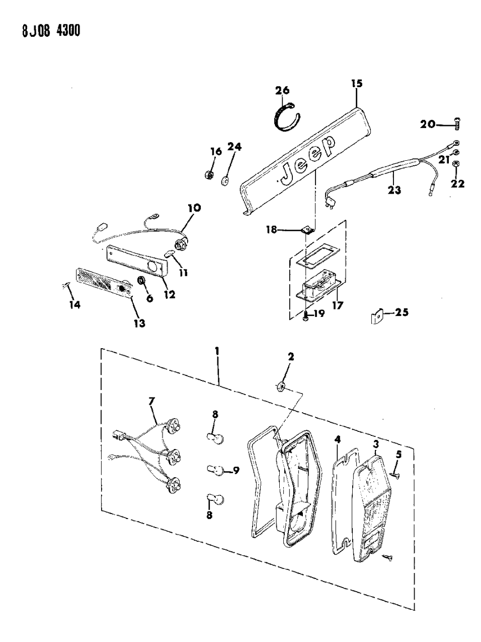 Mopar J3670544 License Lamp
