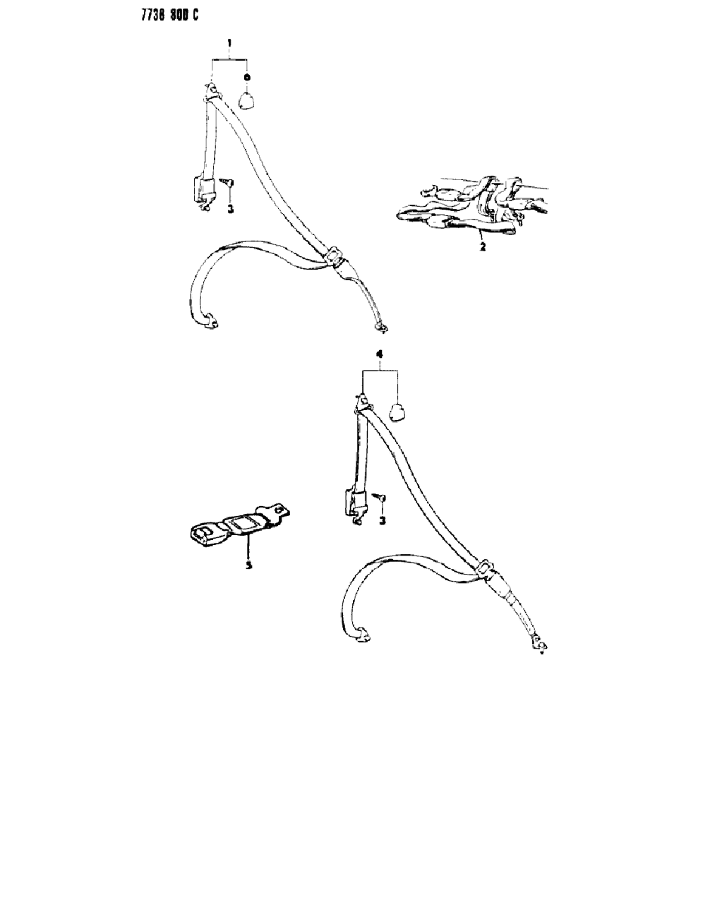 Mopar MB712113 Belt, Center
