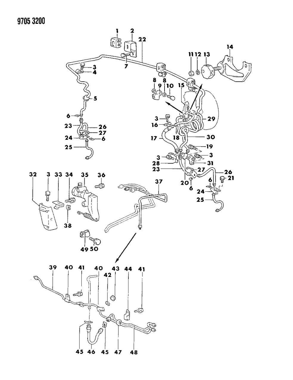 Mopar MB316865 Eye Bolt, Brake Oil Line
