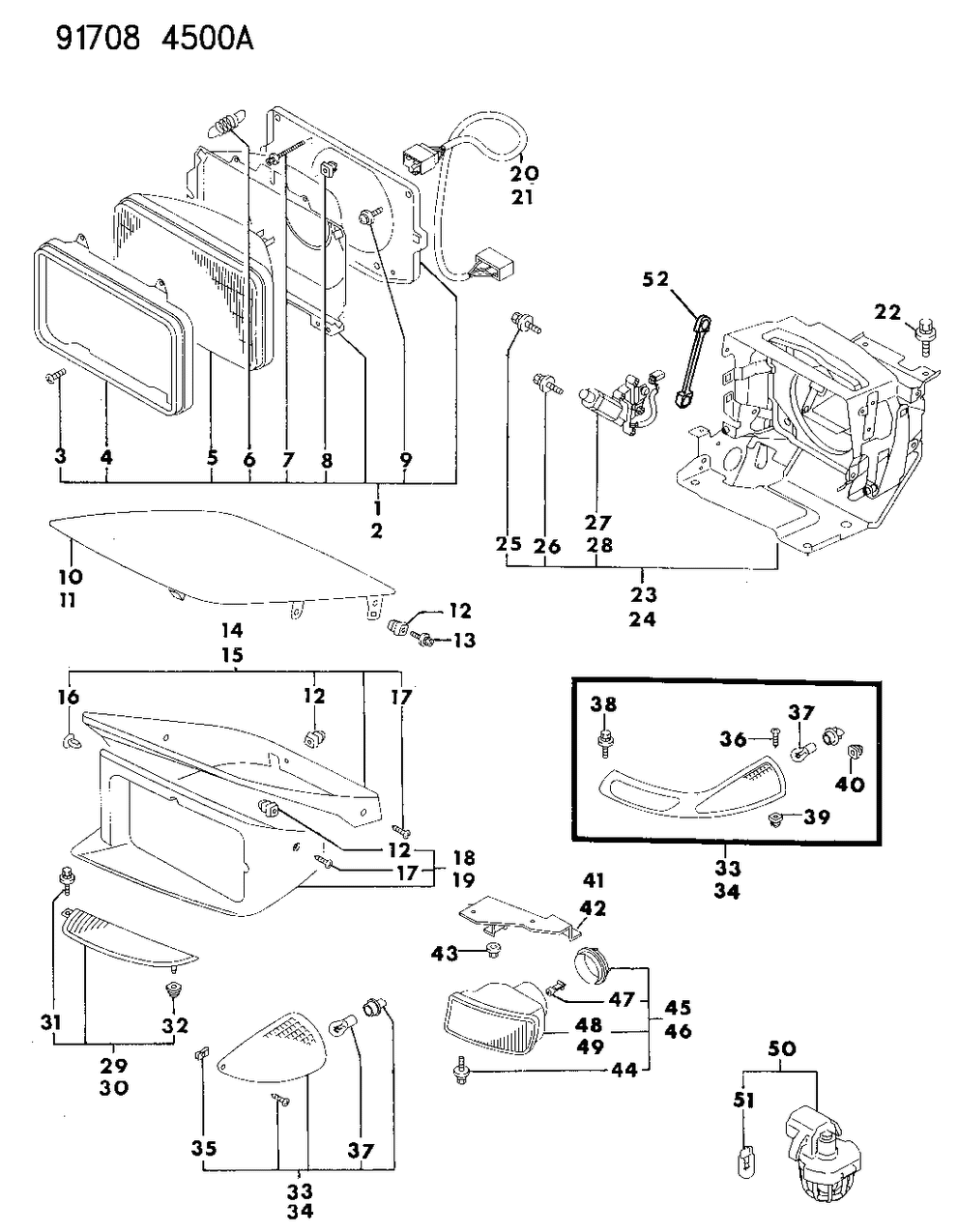 Mopar MB698916 Turn Signal Lamp