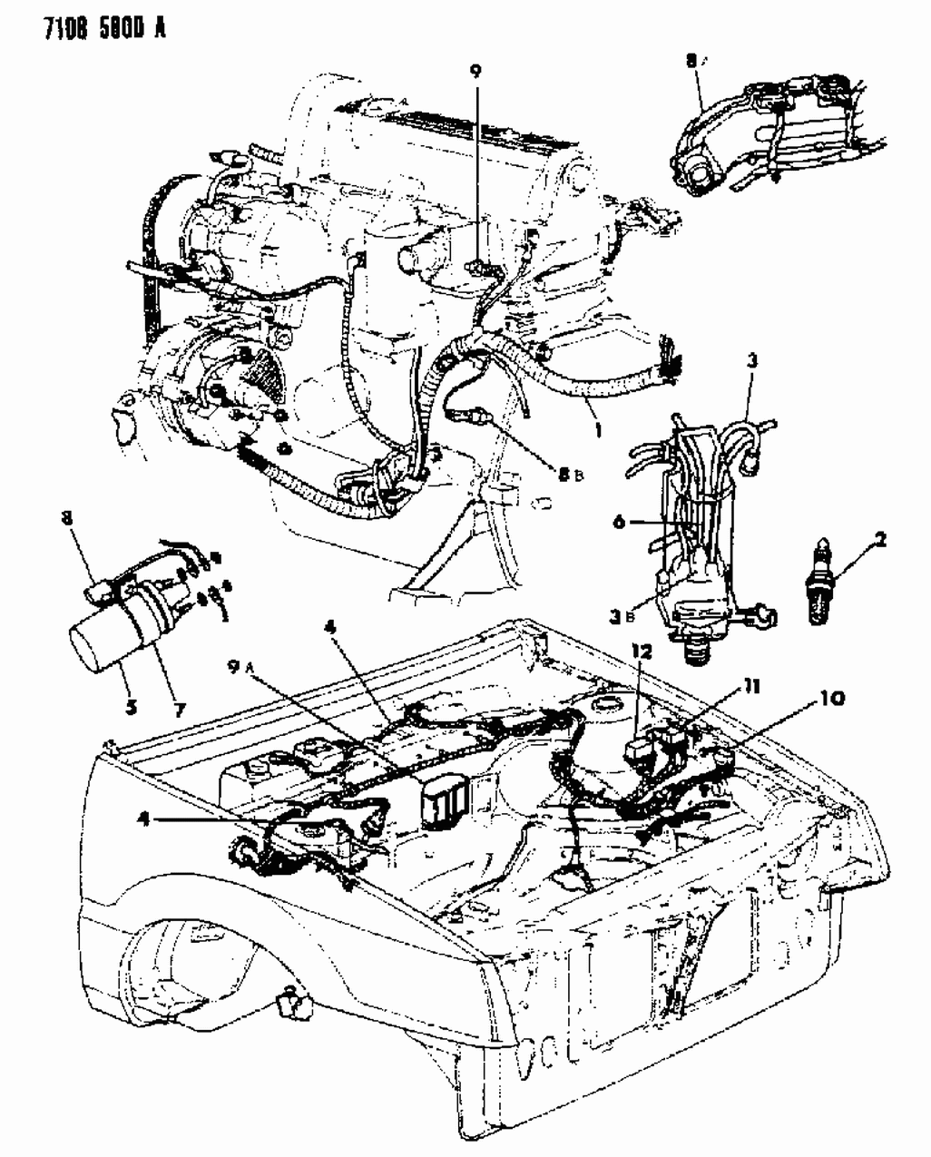 Mopar 4368326 Wiring Engine, 2.2 Engine