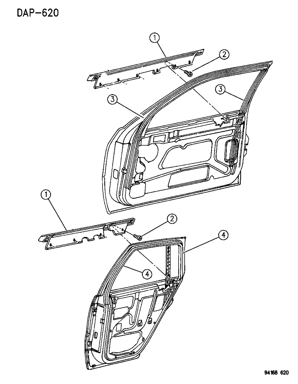 Mopar 4615891 Run Channel