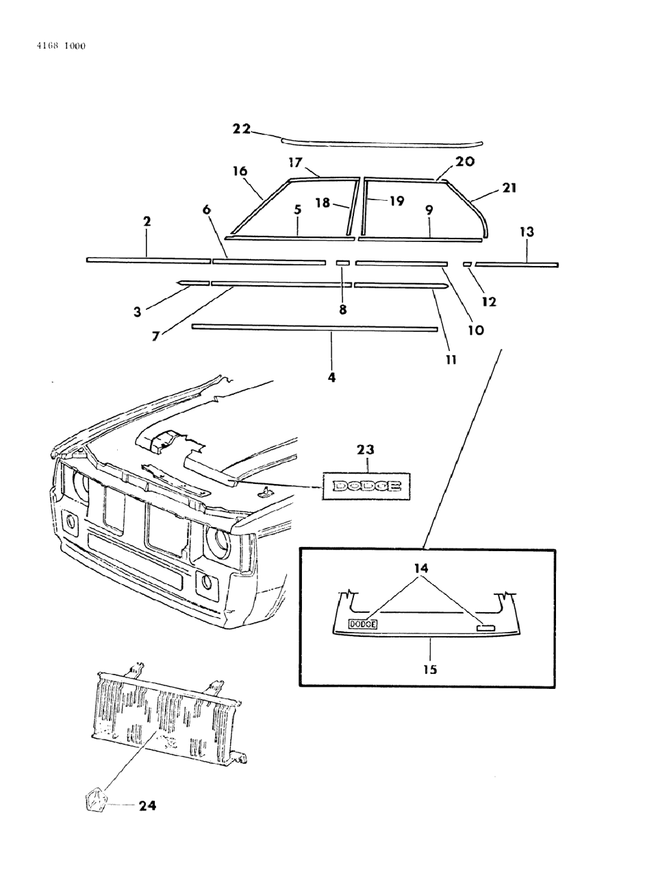 Mopar 4293624 Moulding, Bodyside Sill