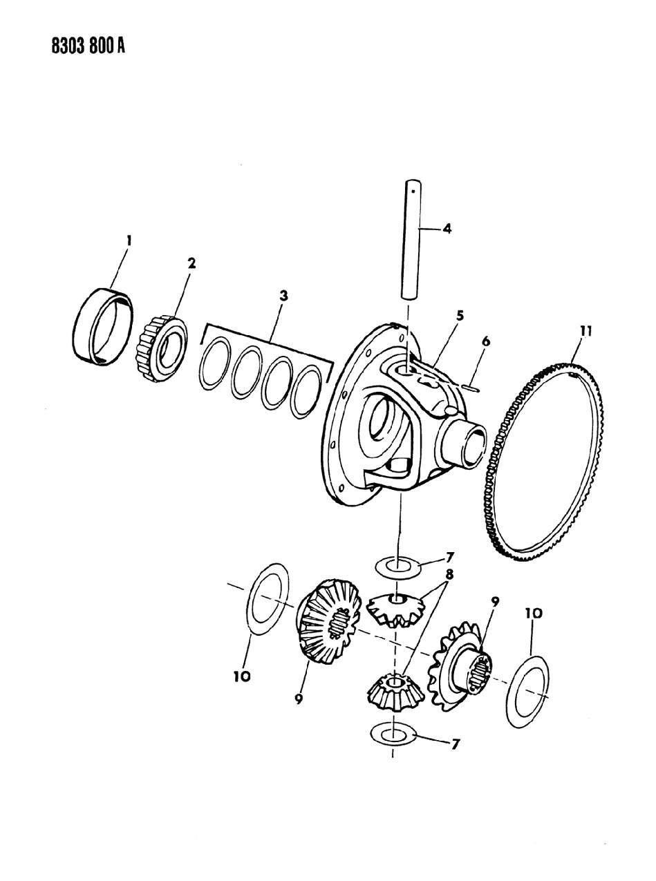 Mopar 4506068 Case, Differential