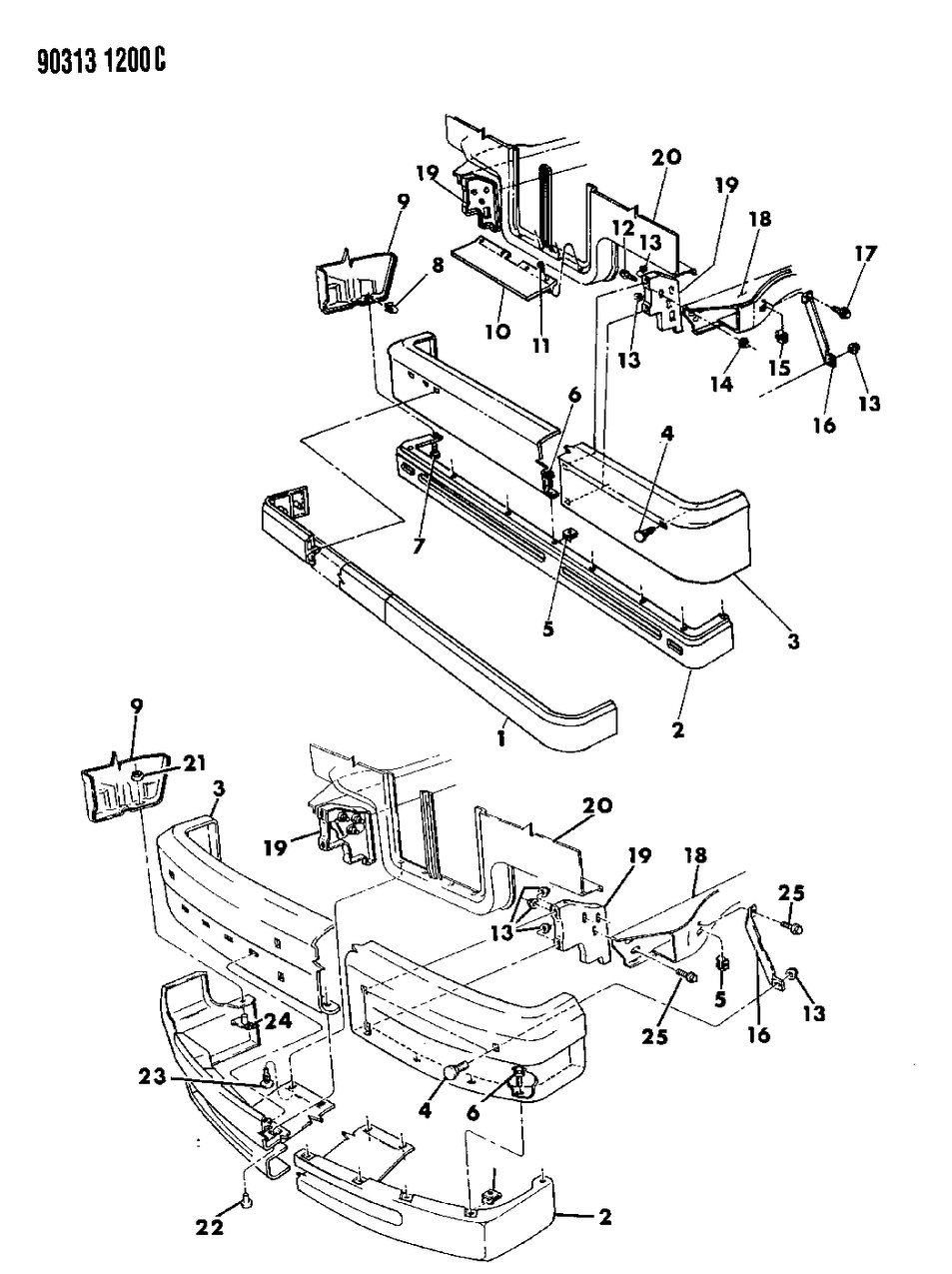 Mopar 4482850 Face Bar, Front