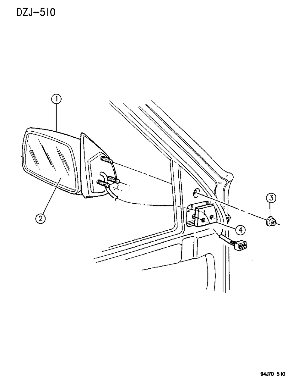 Mopar 4723789 Mirror Glass