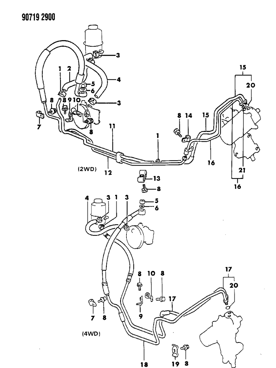 Mopar MB288535 Clip, Return Hose A Engine