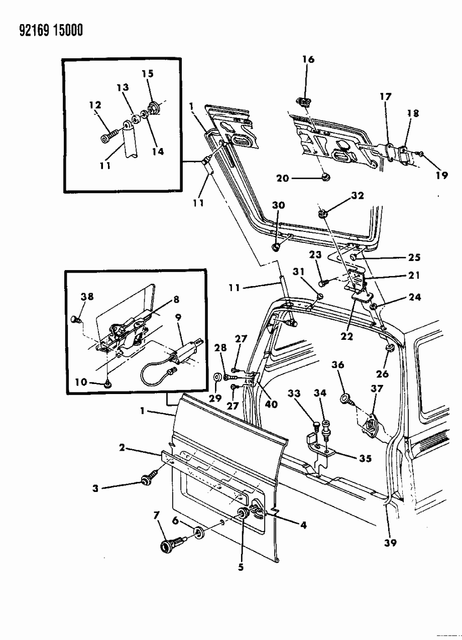 Mopar 4378671 T/Plate, Liftgate Hinge, Right