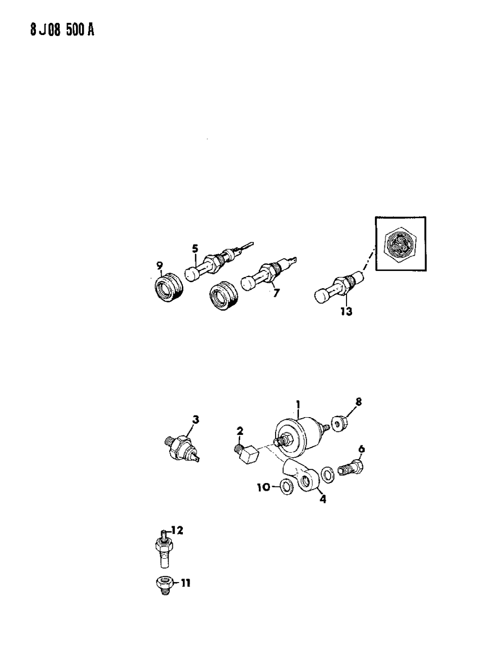 Mopar 53005309 Temperature Sending Unit