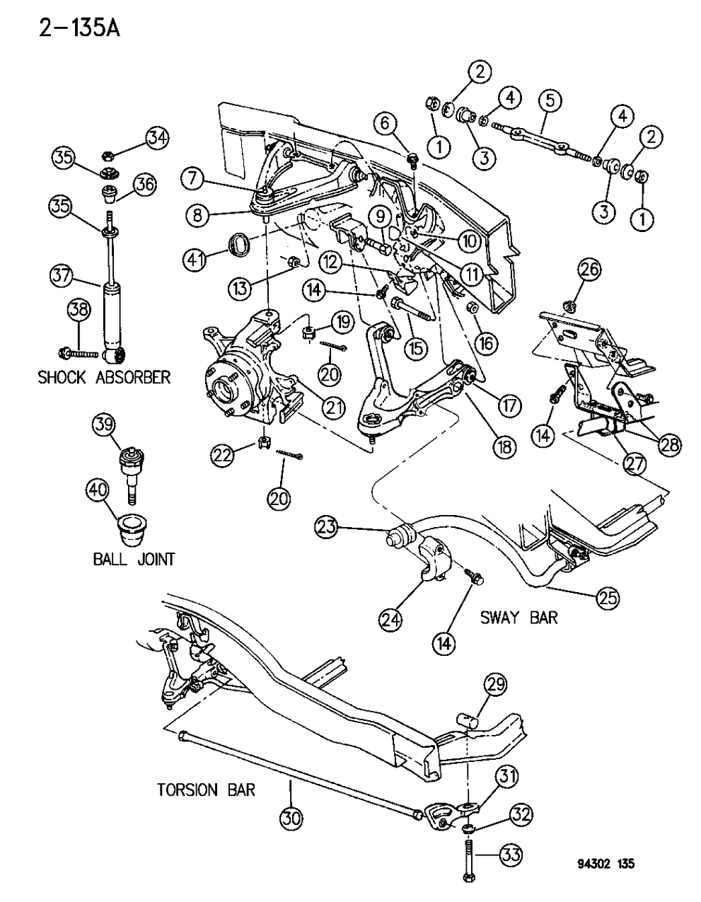 Mopar 4447149 Stabilizer Bar Bracket, Front
