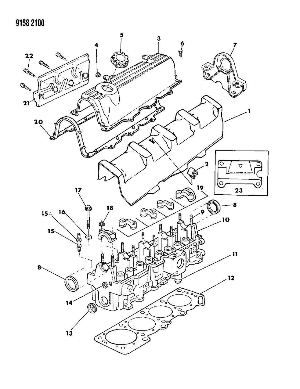 Mopar 4315875 Cover, Cylinder Head W/Edm Injected Engine (No RTV Sealer)