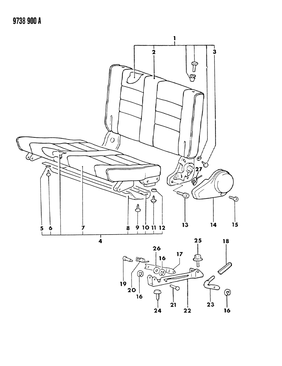 Mopar MF455151 Screw, Tapping (5X12) 1987