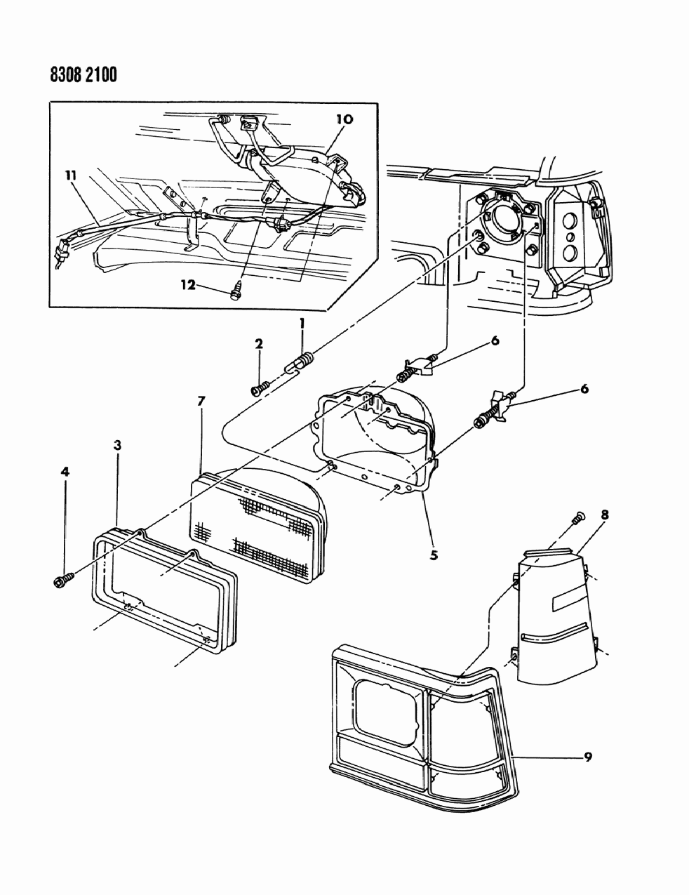 Mopar 4260203 Side Marker Lamp