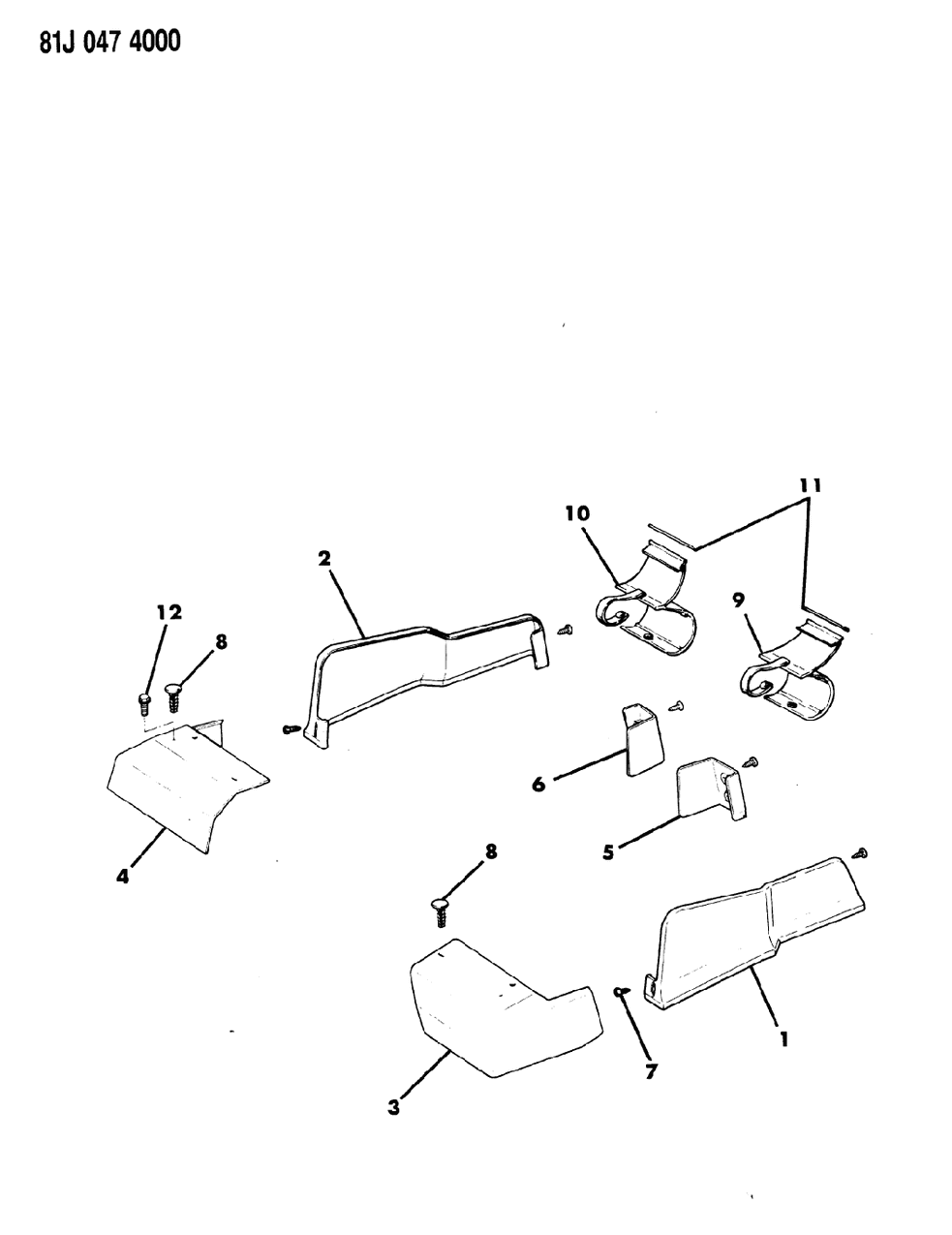 Mopar 55006175 Moulding, Cargo Box Side, Rear