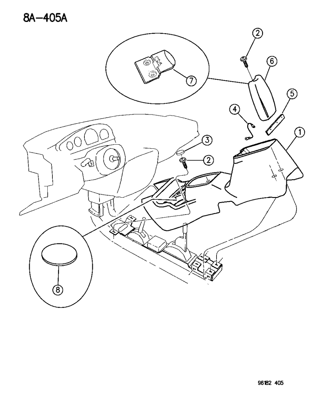 Mopar 5011475AA Console, Front Floor, Center
