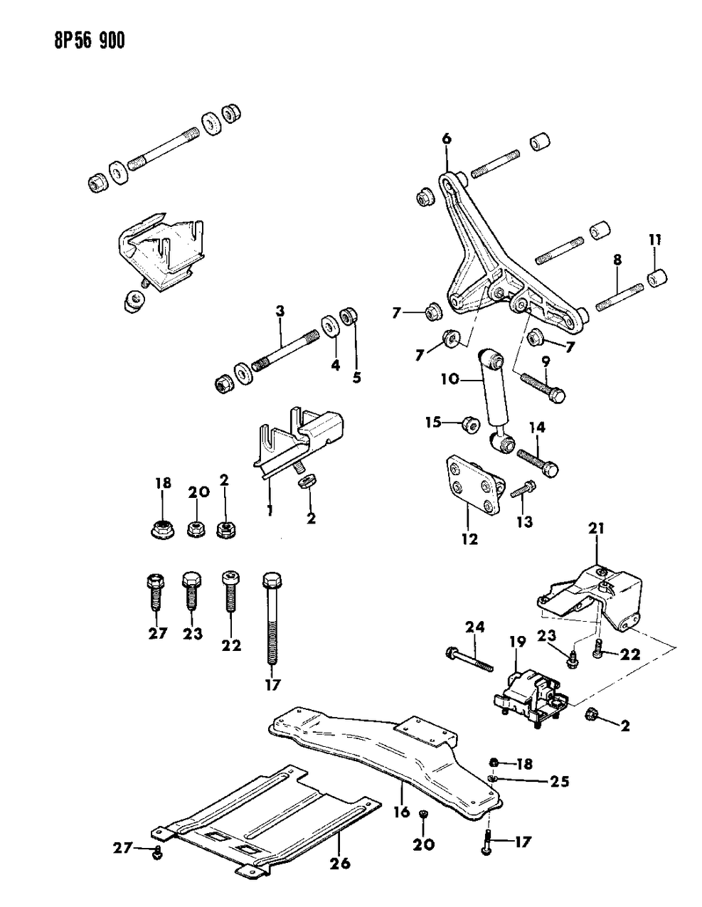 Mopar 32002412 Rear Cushion