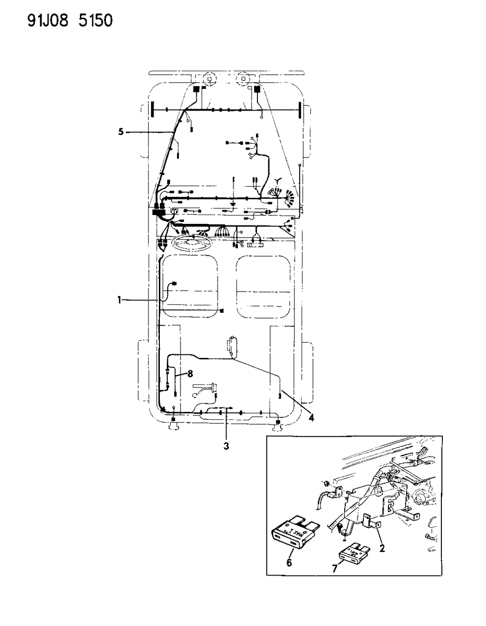 Mopar 56017812 Wiring, Front End Lighting