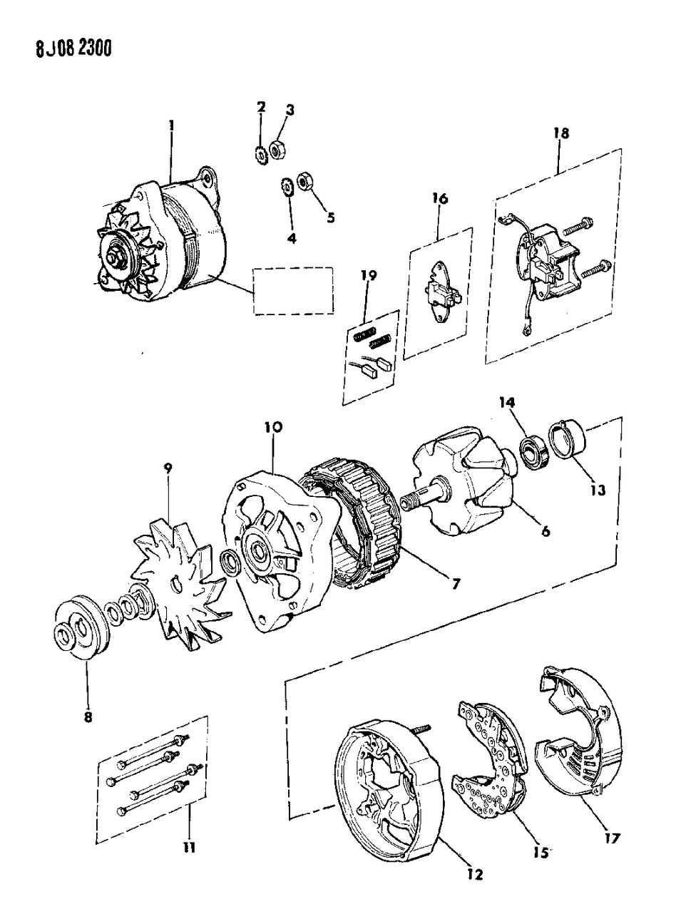 Mopar 53001762 Alternator Assembly