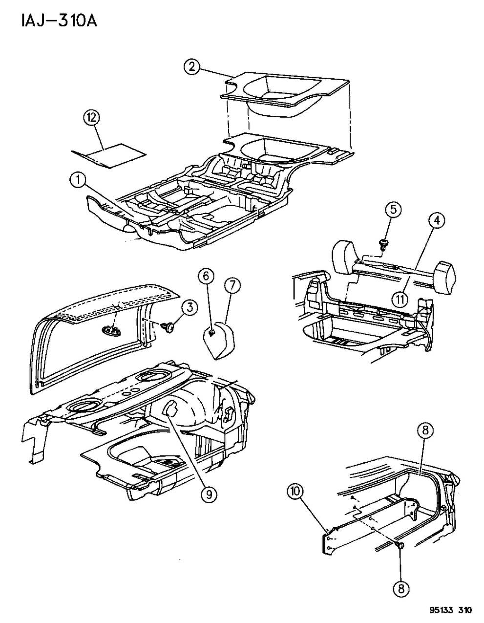 Mopar 4186901 Silencer (70"X37") (Model 52: 2 Pieces, Model 53: 3 Pieces)