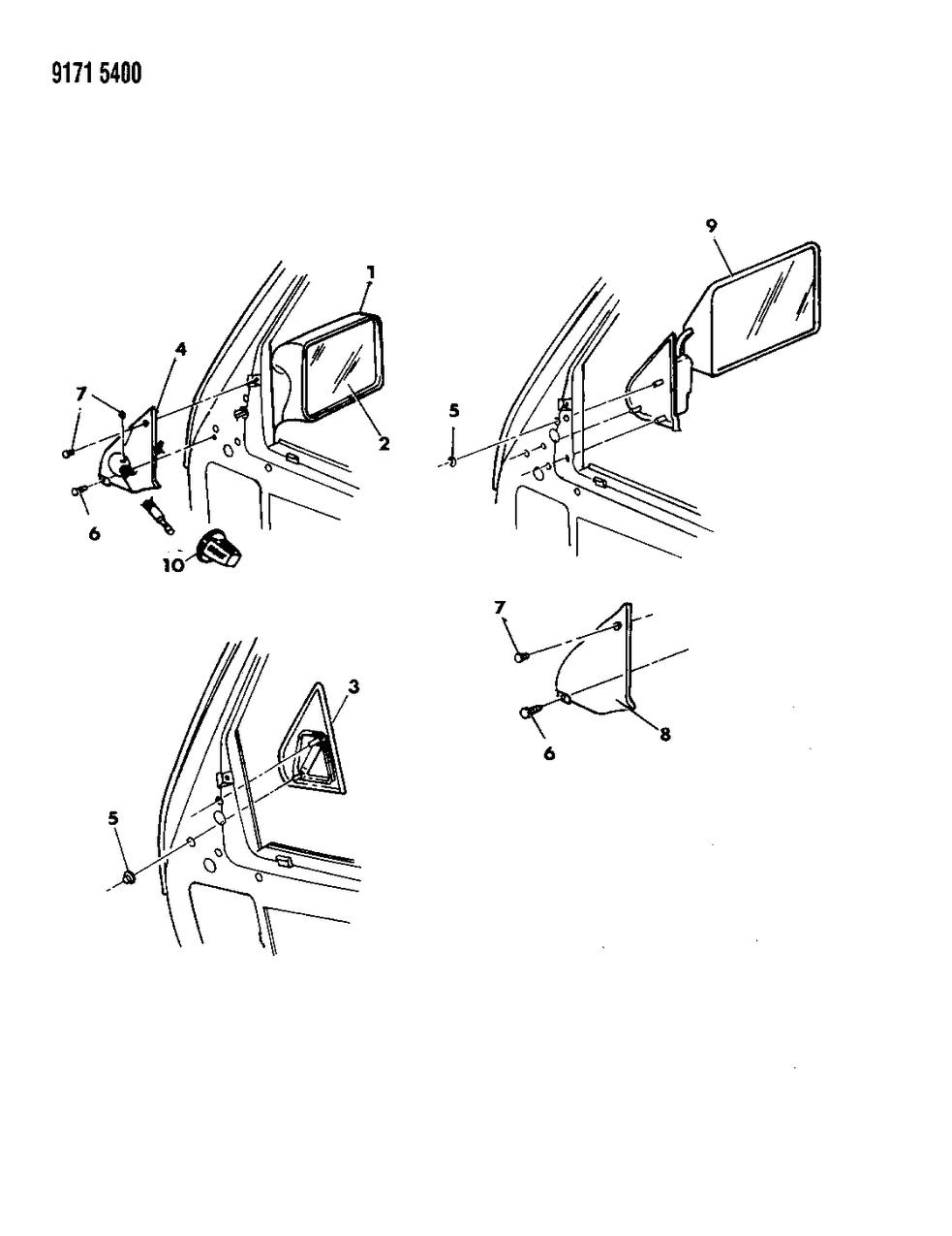 Mopar 4299677 Mirror Assembly