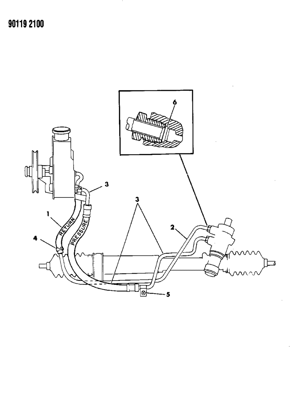 Mopar 4470894 Return Line