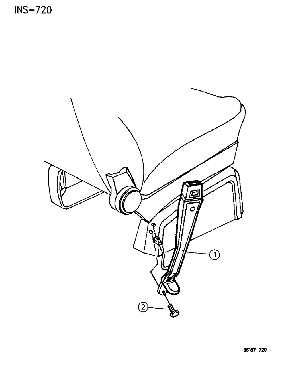 Mopar GP26SAZ Seat Belt Front Inner
