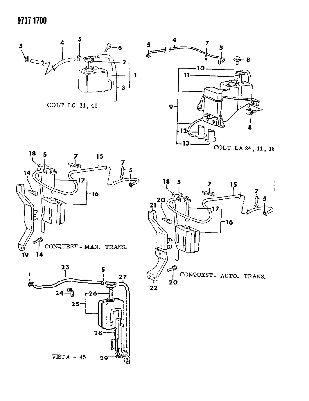 Mopar MB538590 Recovery Tank