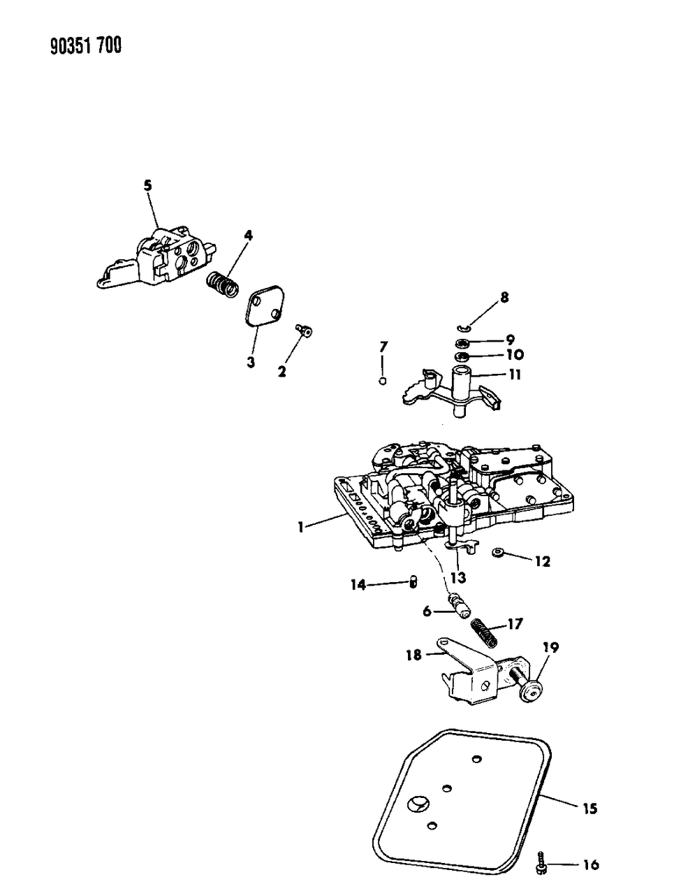 Mopar 4713105 Gasket And Seal Package Valve Body