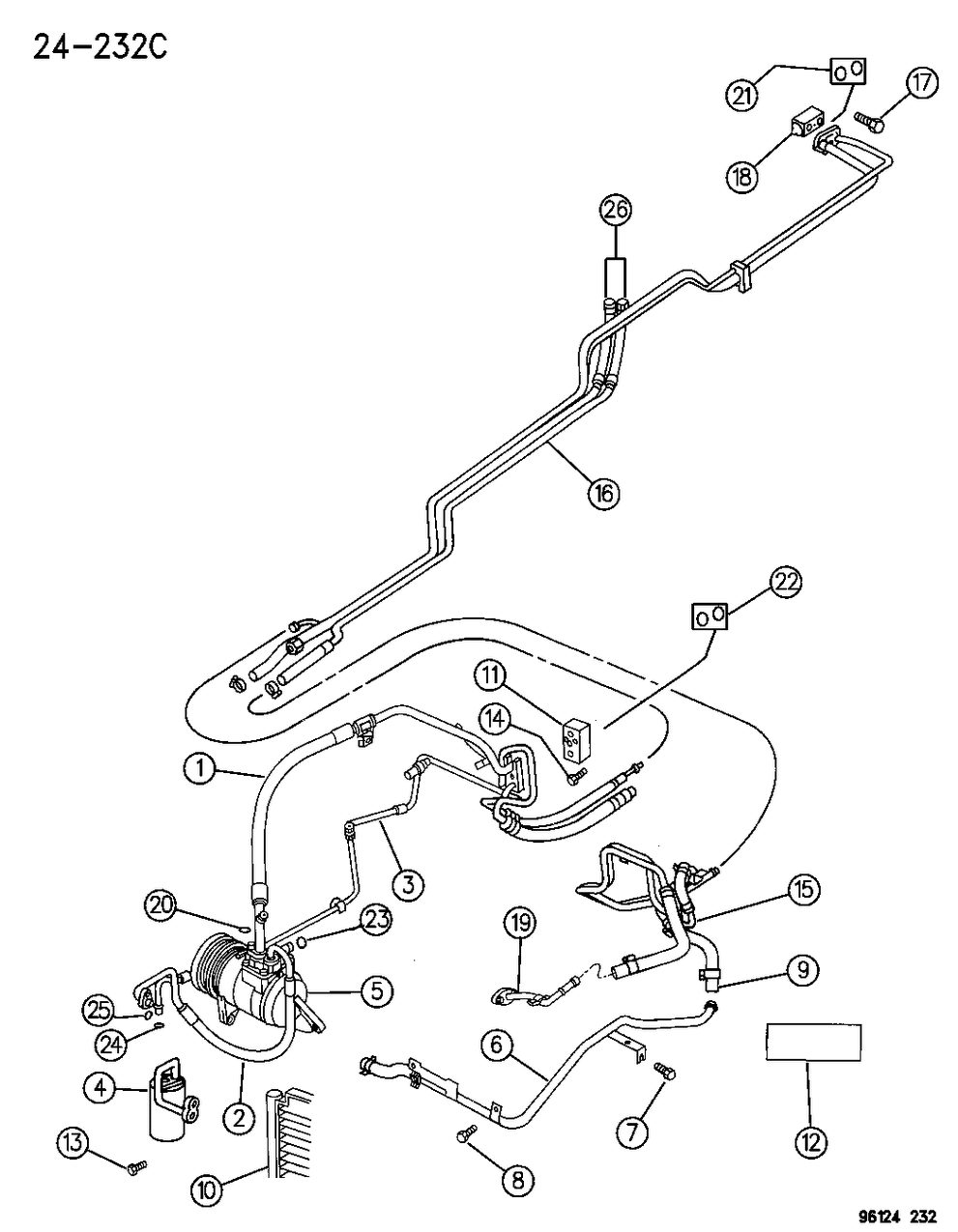 Mopar 4856780 Bracket Auxiliary A/C And Heater Line