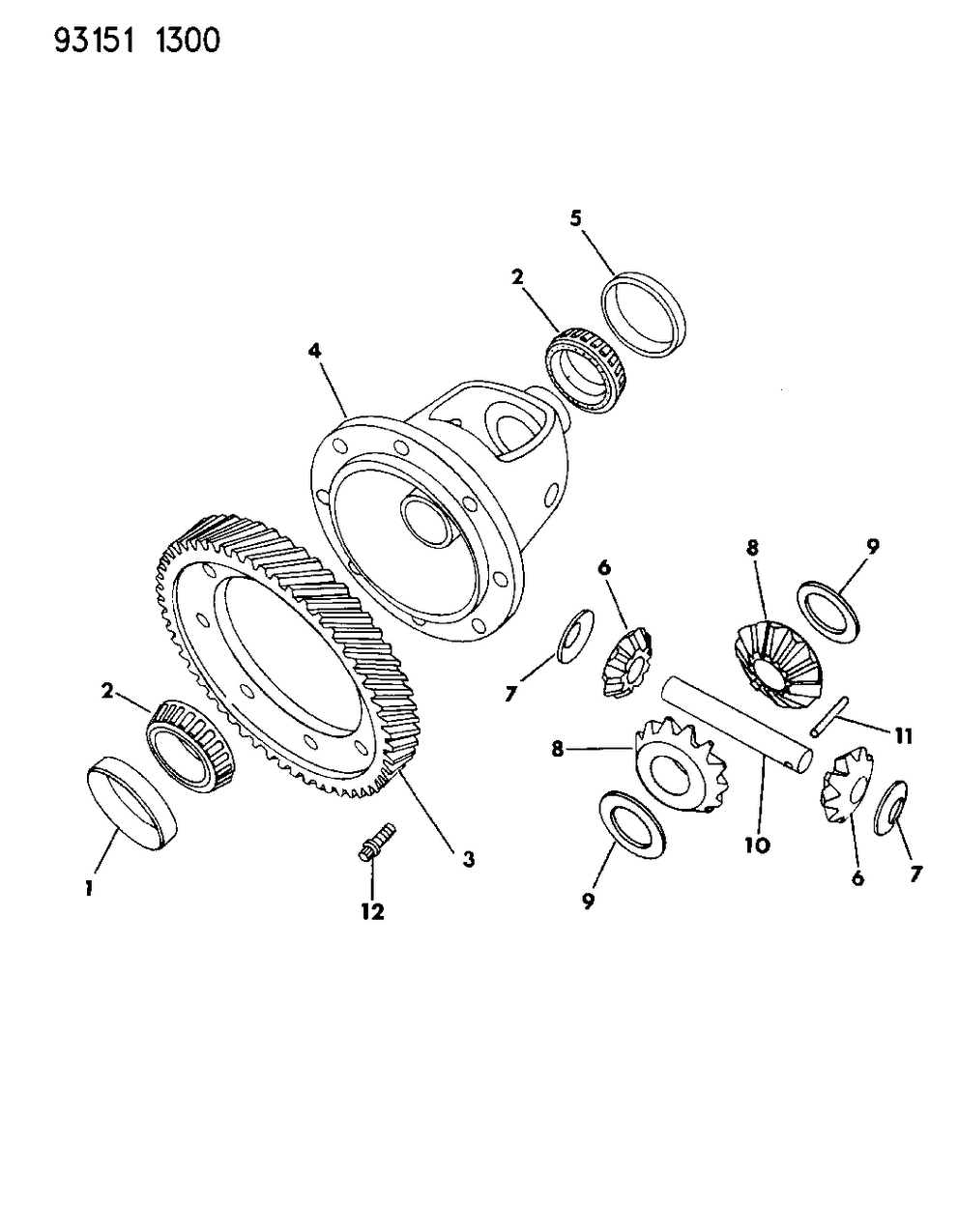 Mopar 4348921 Gear, Final Drive, 61T, Use W/4567055, 4626745, 4773067