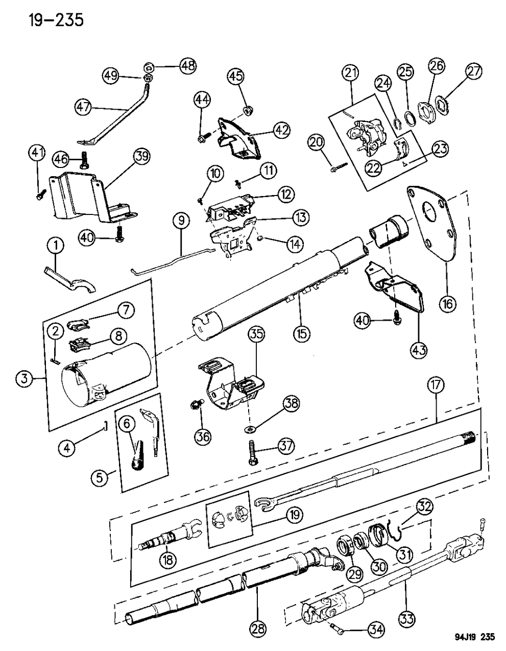 Mopar 52007022 Lower Shaft