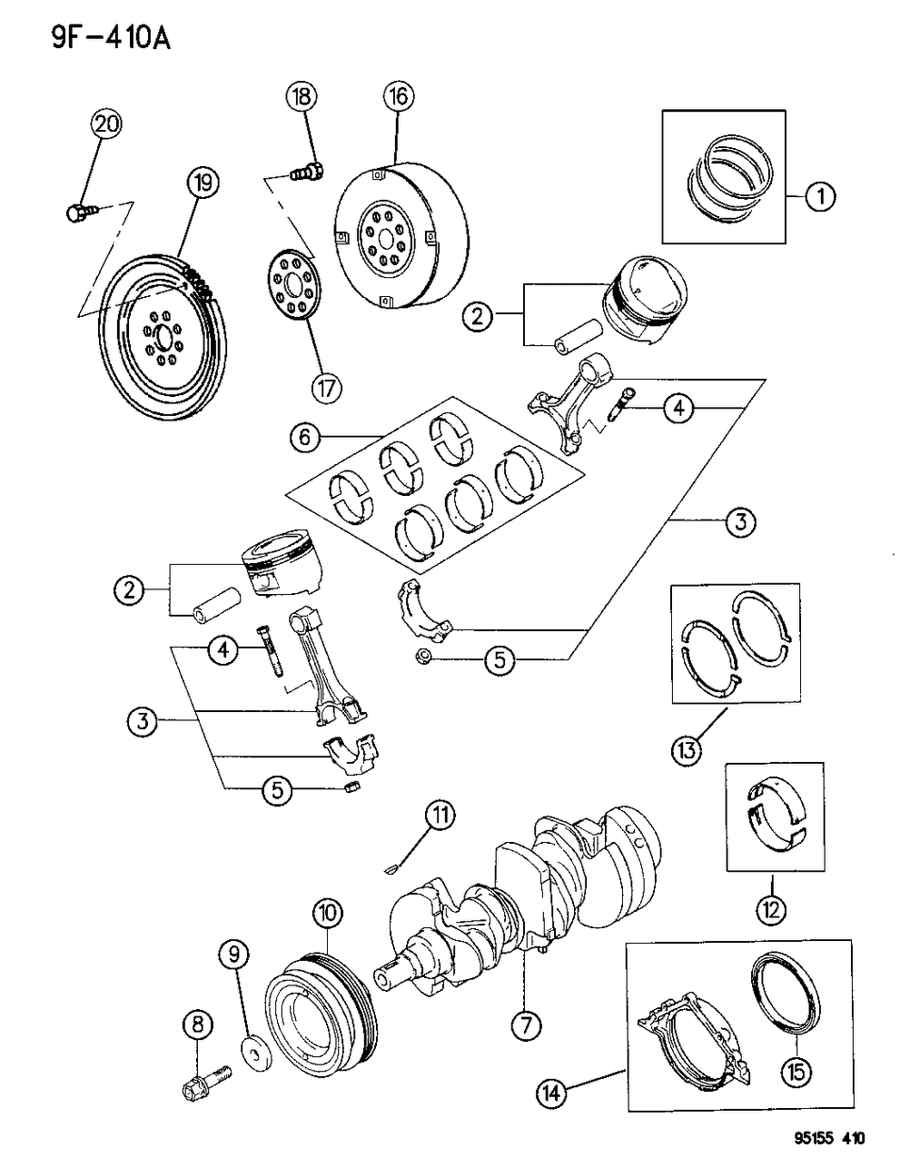 Mopar MD319935 Ring Set, Piston (Optional Throttle Positioner - Rust Proof)